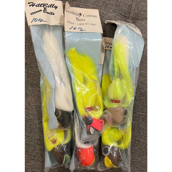 6 pack Striped Bass Parachute Heads -10 oz - Picture 8 of 12